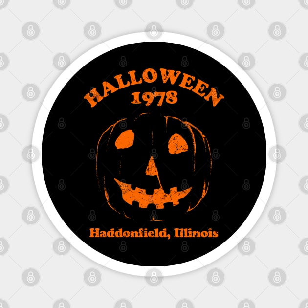Halloween 1978 Holiday Spooky Myers Pumpkin Haddonfield Magnet by zuarangoyang